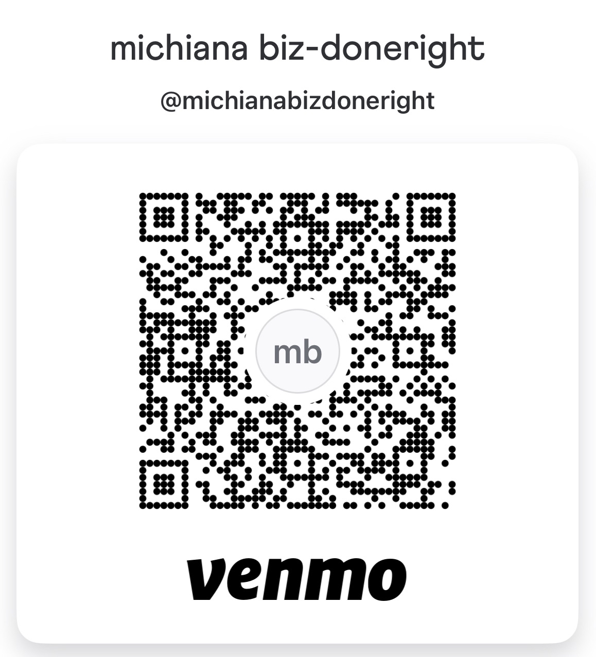 Venmo QR Code
